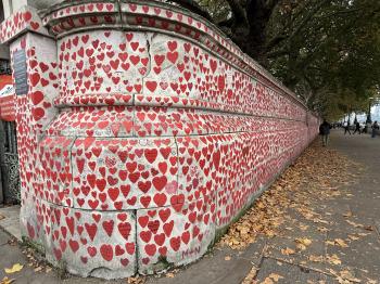 The National Covid Memorial Wall (London)